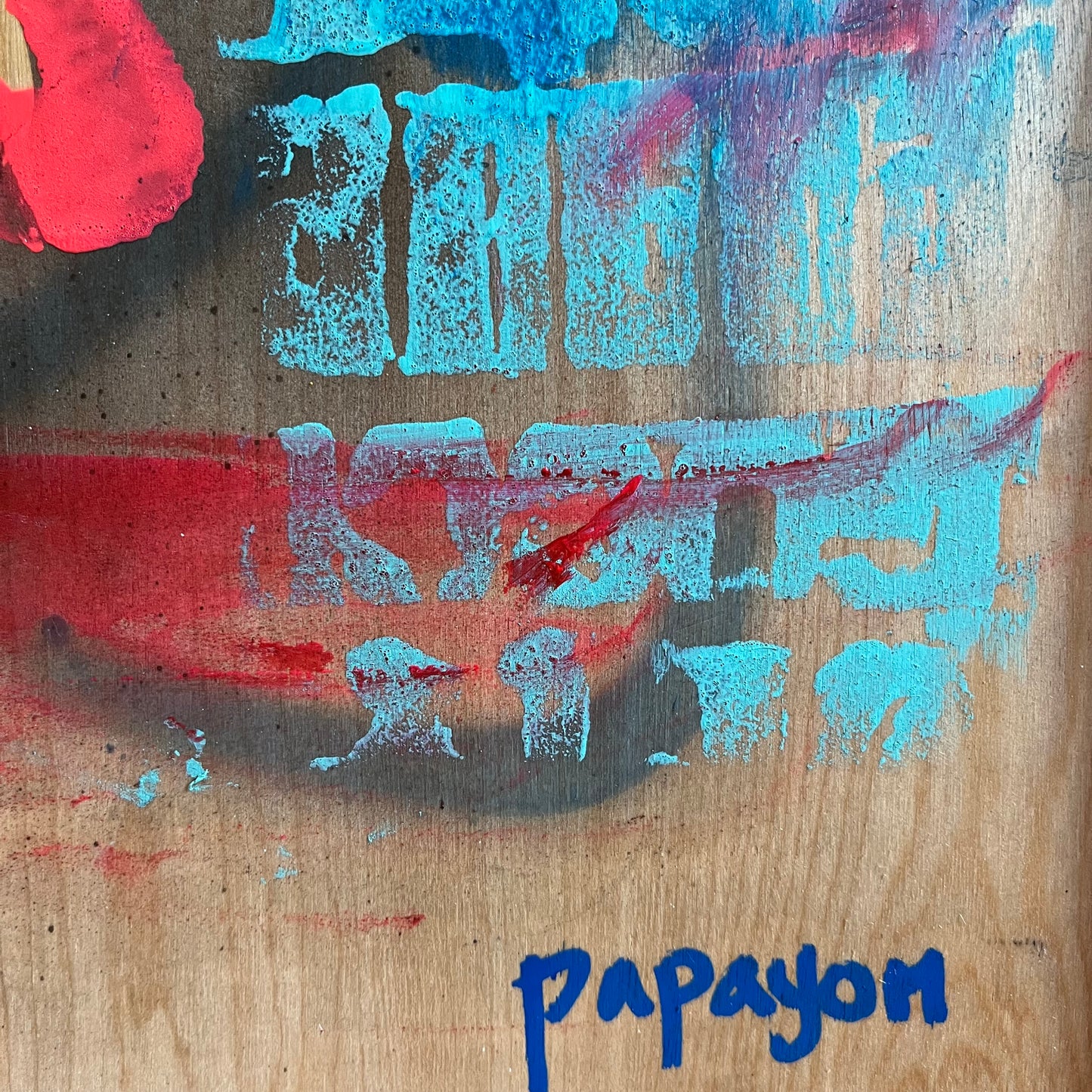 Rogue Warfare — Mixed media on woodpanel by Papayon