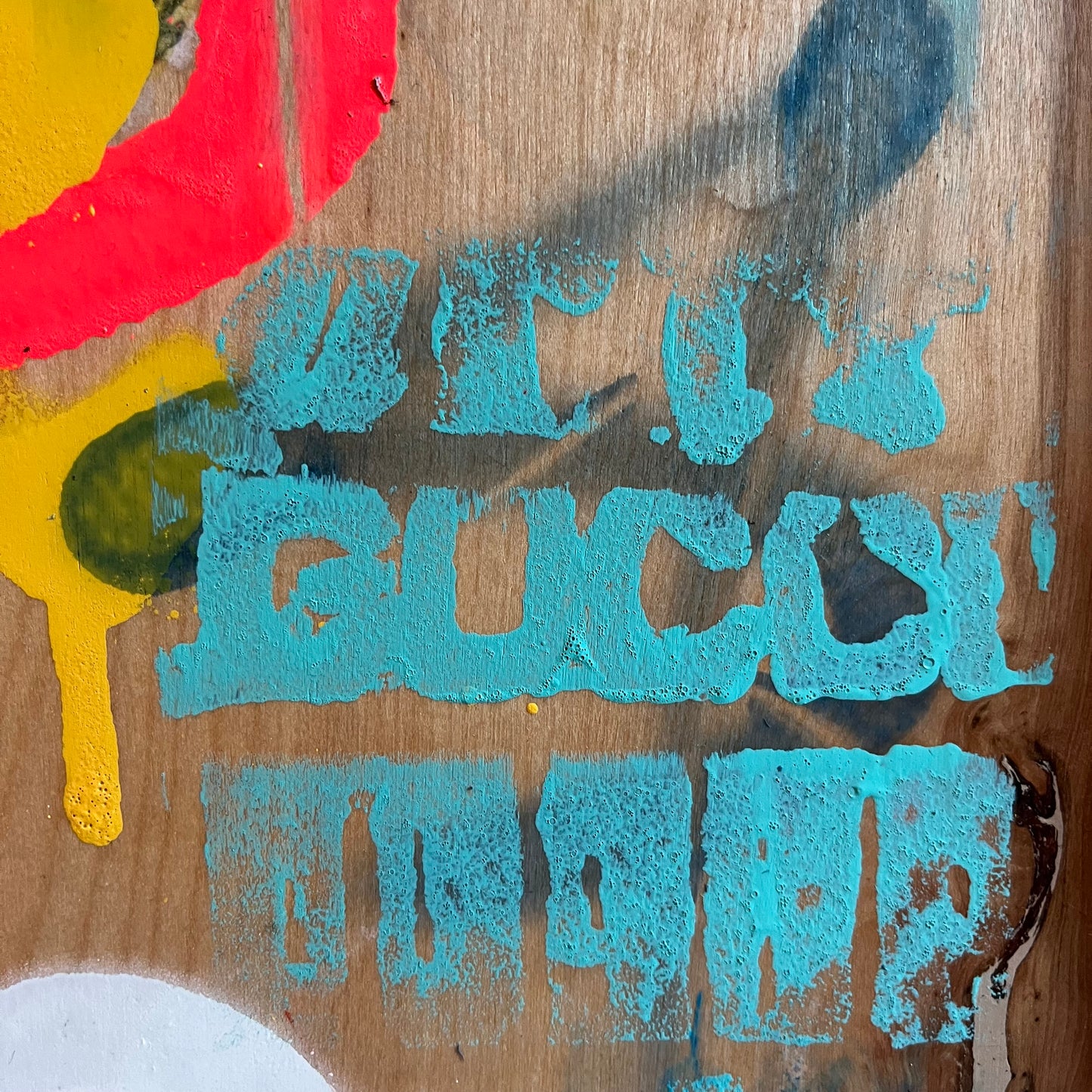 Rogue Warfare — Mixed media on woodpanel by Papayon
