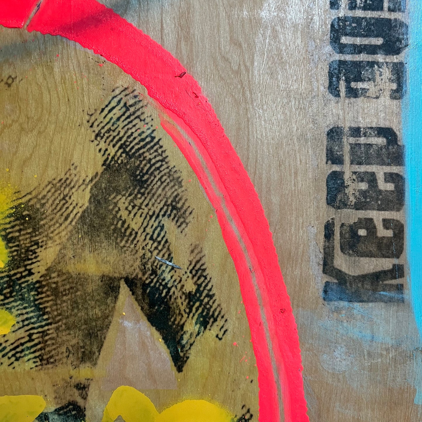 Rogue Warfare — Mixed media on woodpanel by Papayon