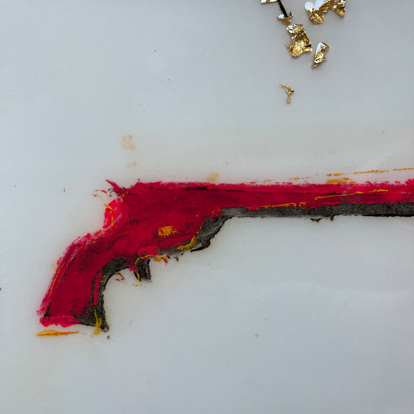 The Last Stand — Mixed media framed artwork painting
