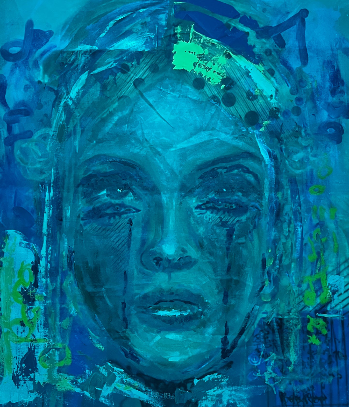 Hurt — Mixed media intervention by Papayon