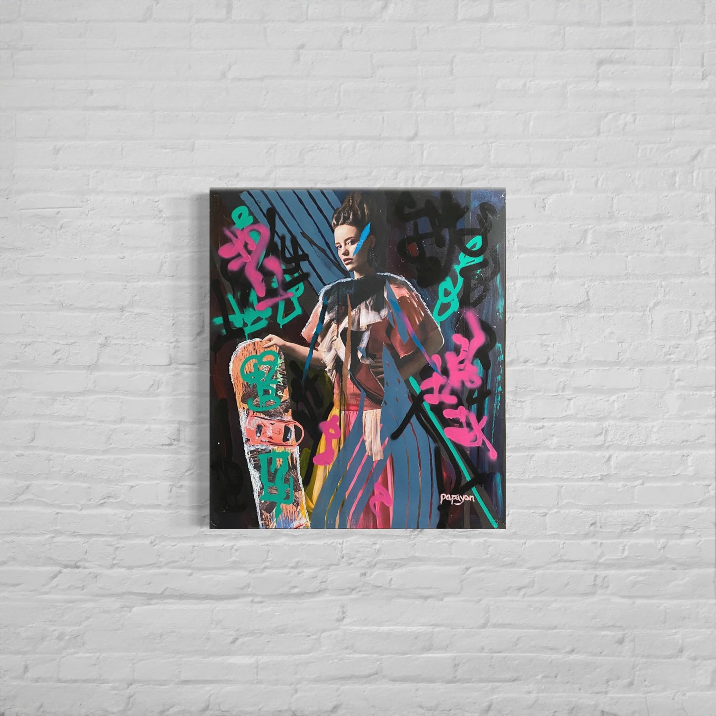 Vail Badass — Mixed media on canvas by Papayon