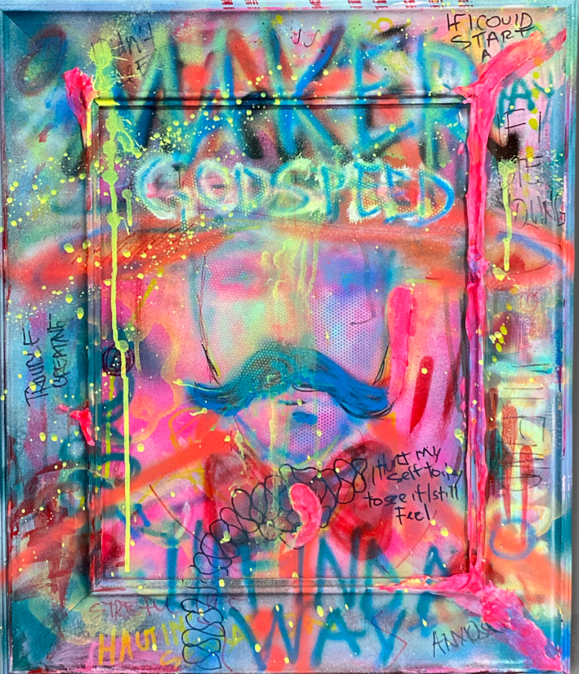 Framed artwork by papayon artist