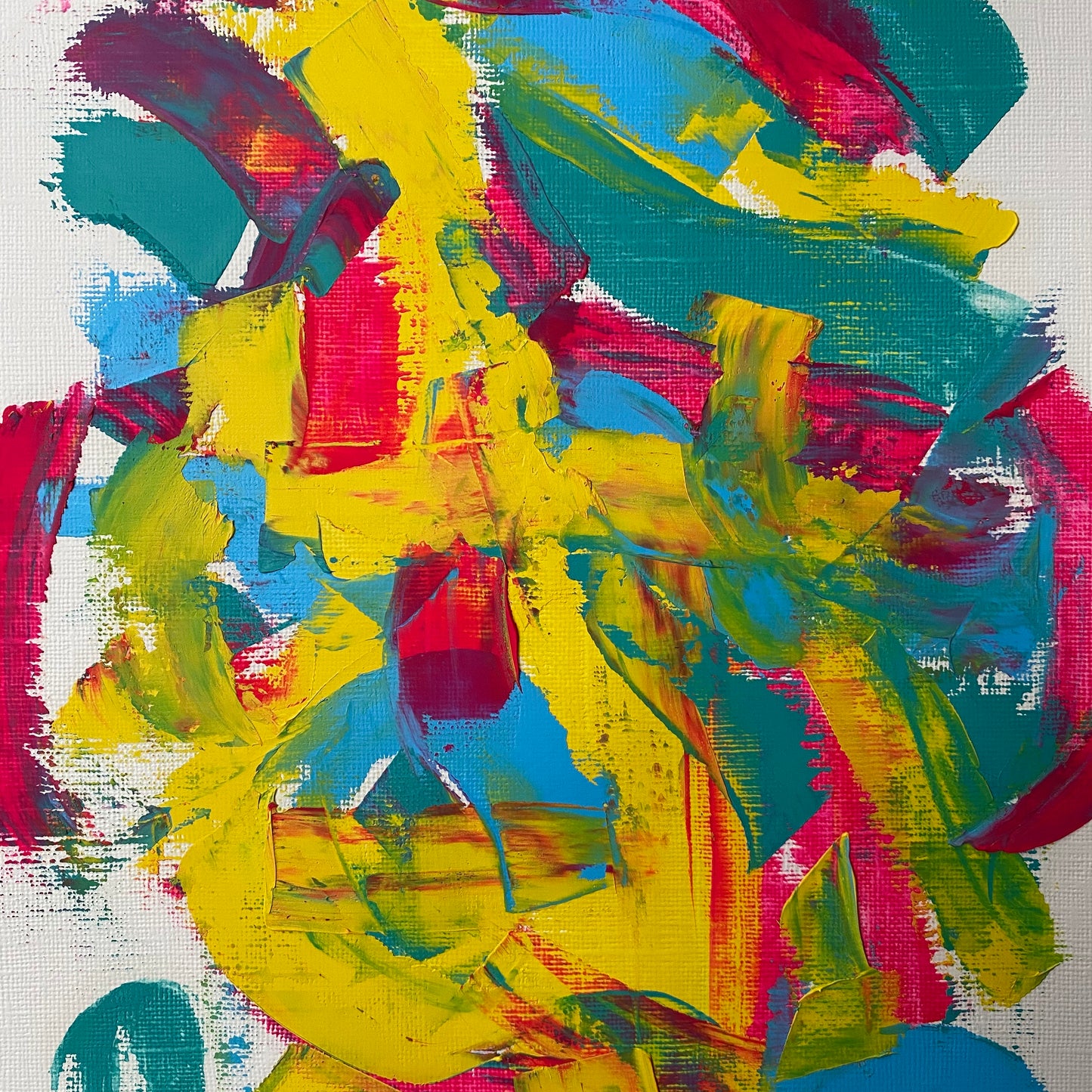 Oil on paper painting by Papayon
