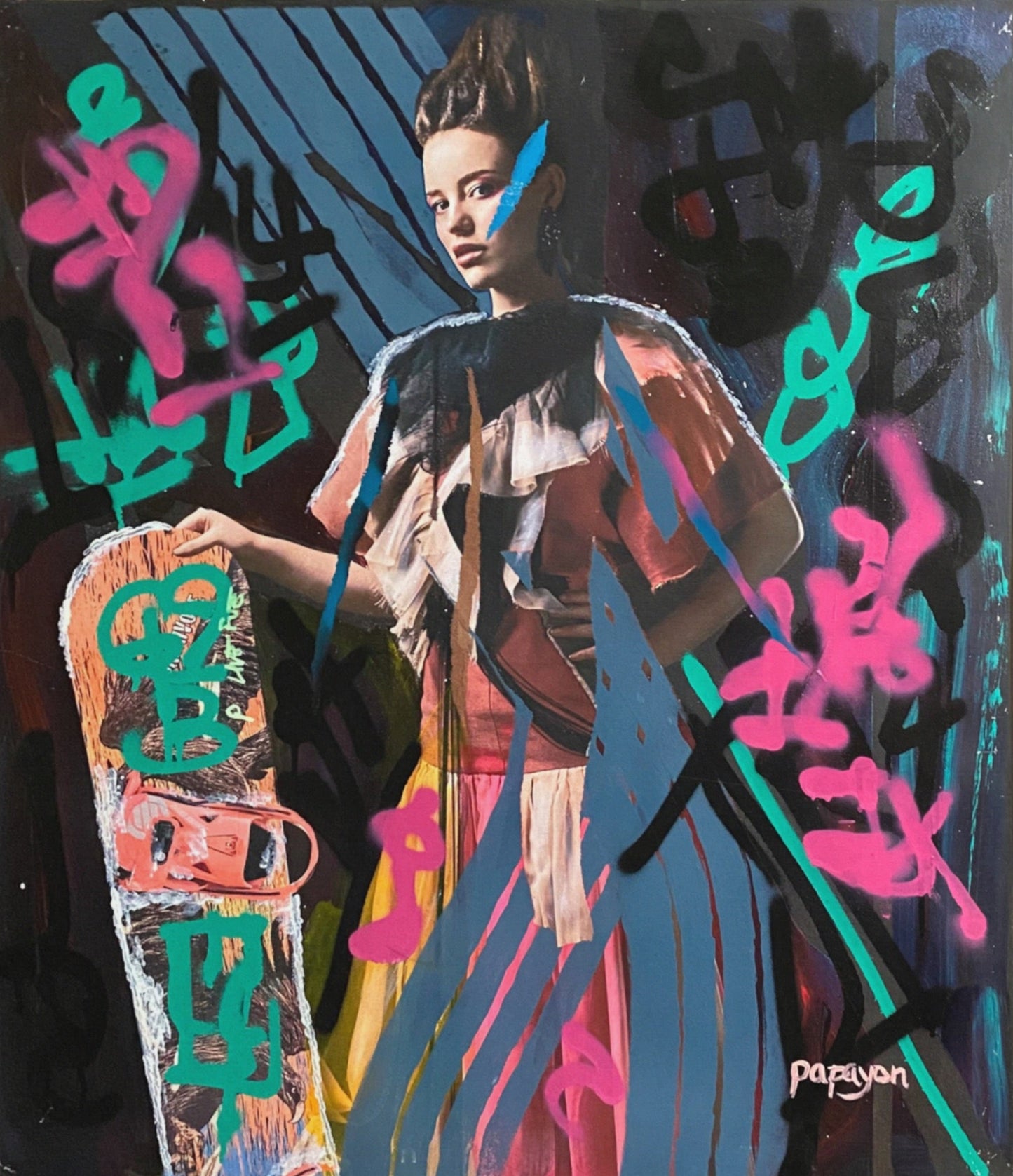 Original artwork painting by Papayon