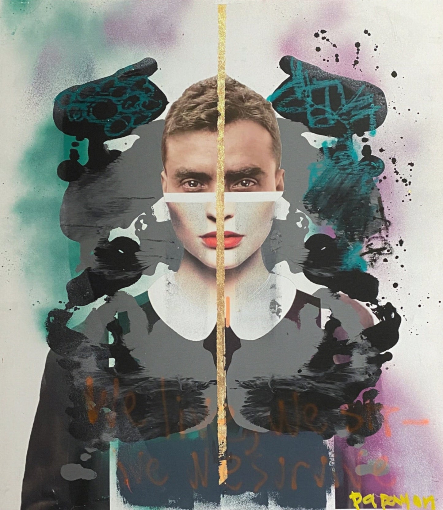 Original artwork mixed media by Papayon