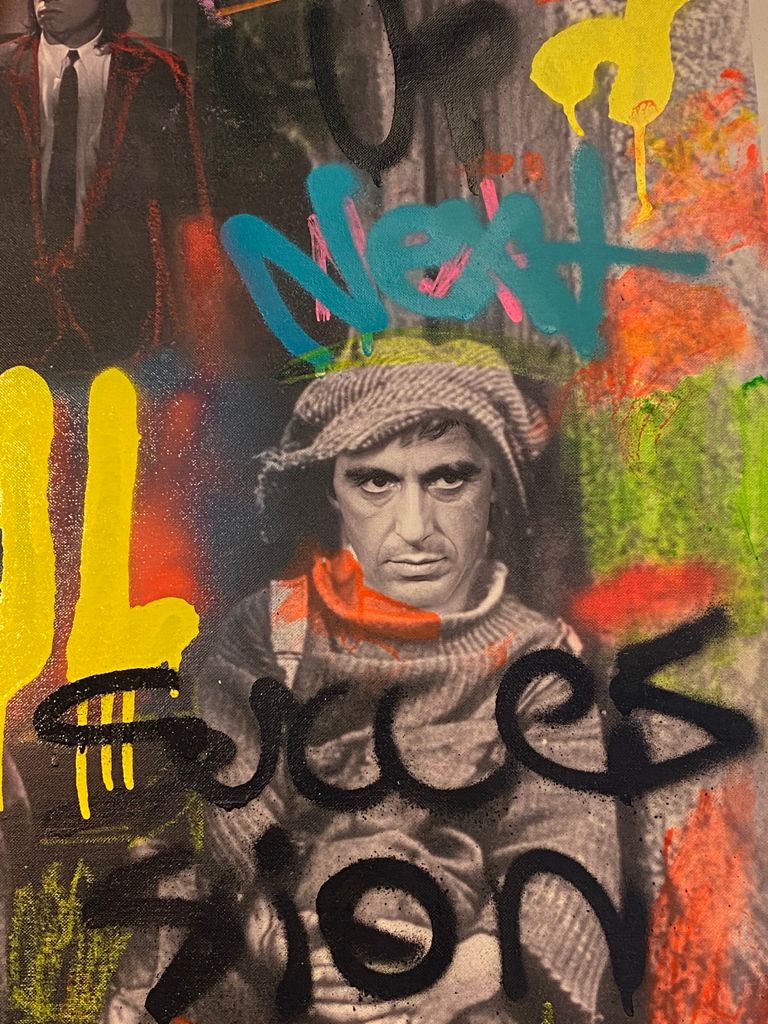 Paciencia — Técnica mixta sobre lienzo de Papayon