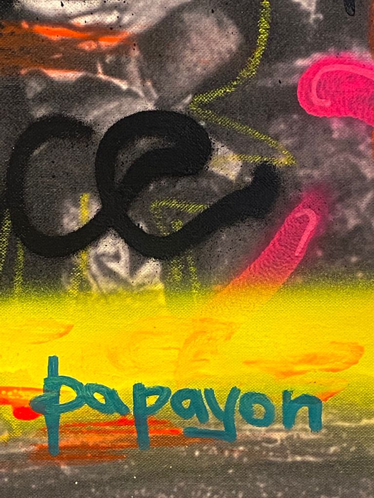 Paciencia — Técnica mixta sobre lienzo de Papayon