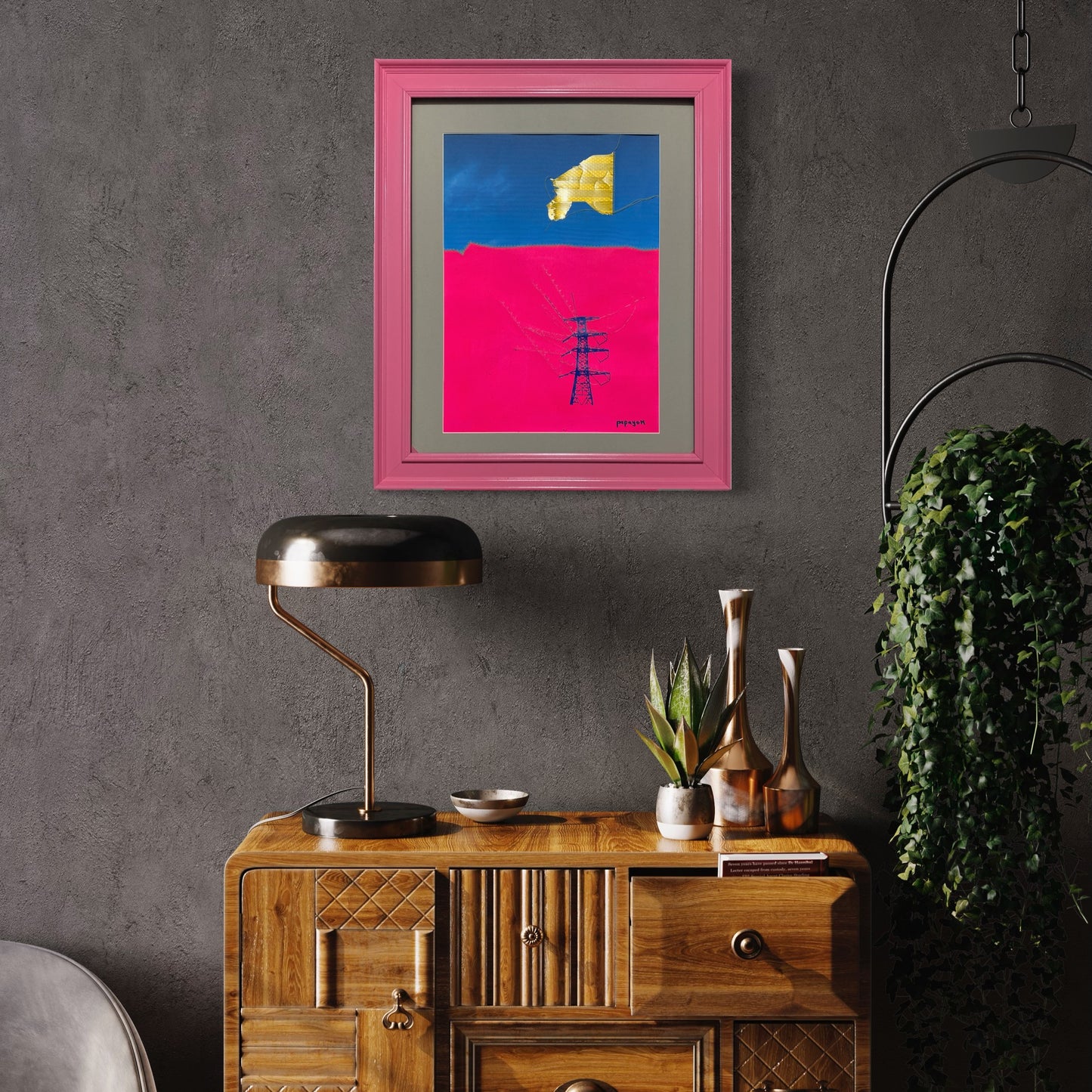 I got the power canvas — Mixed media on canvas by Papayon
