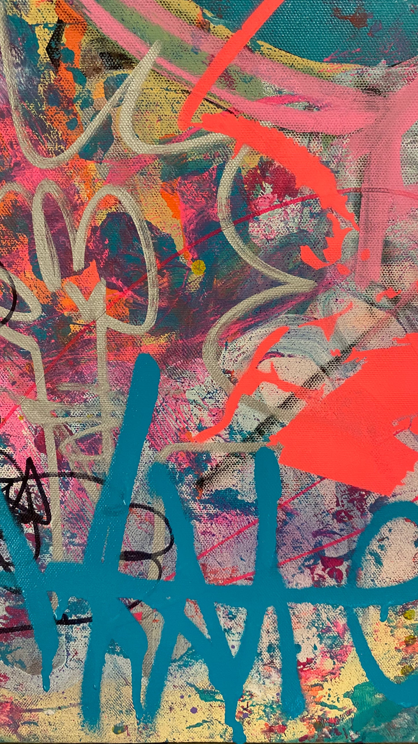 Modern lady hero — Mixed media on canvas by Papayon