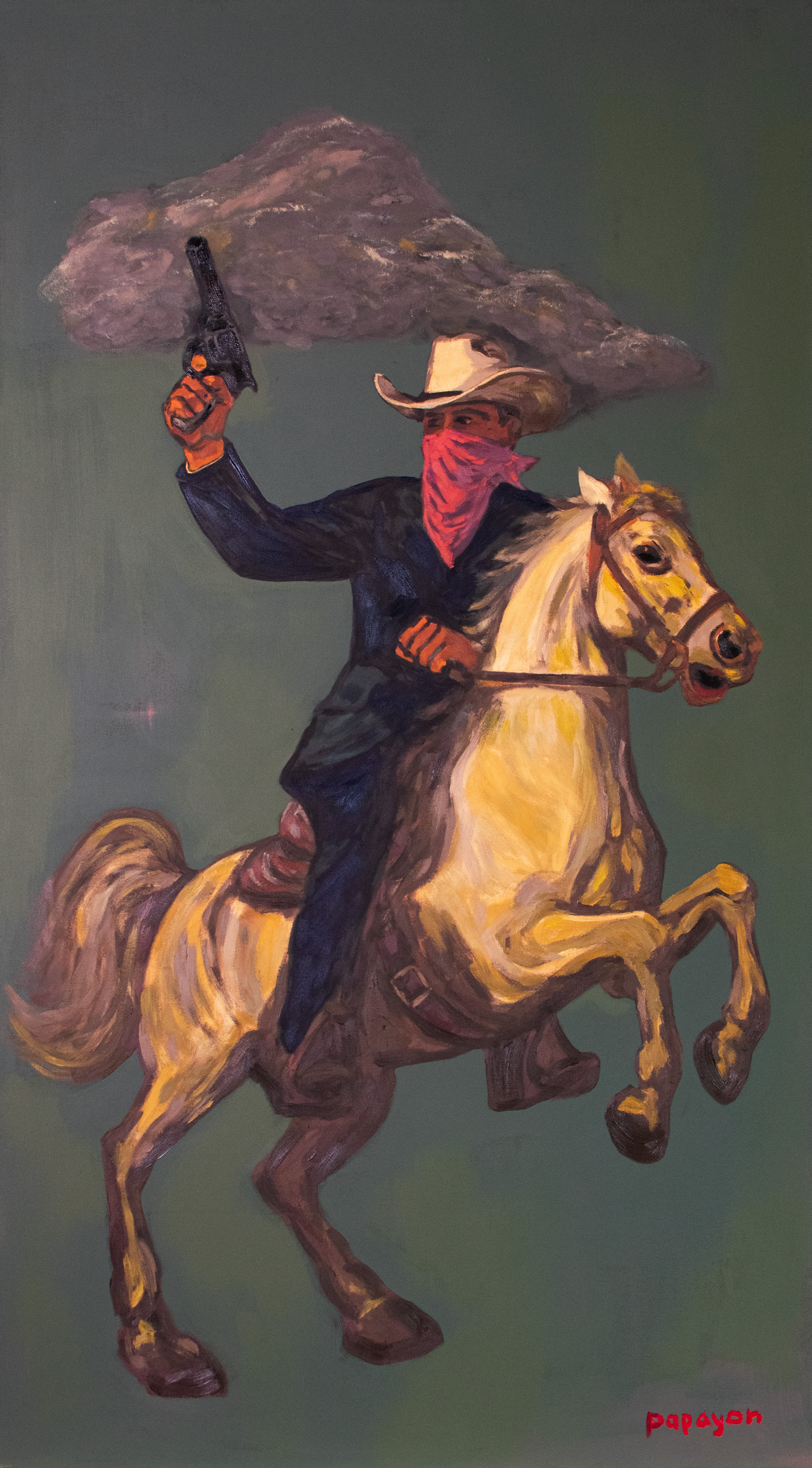 A Storm Is Coming — Original artwork by Papayon - Oil and vynil on canvas