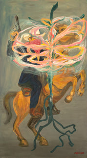 Bloom Shot — Original artwork by Papayon - Oil mixed media on canvas
