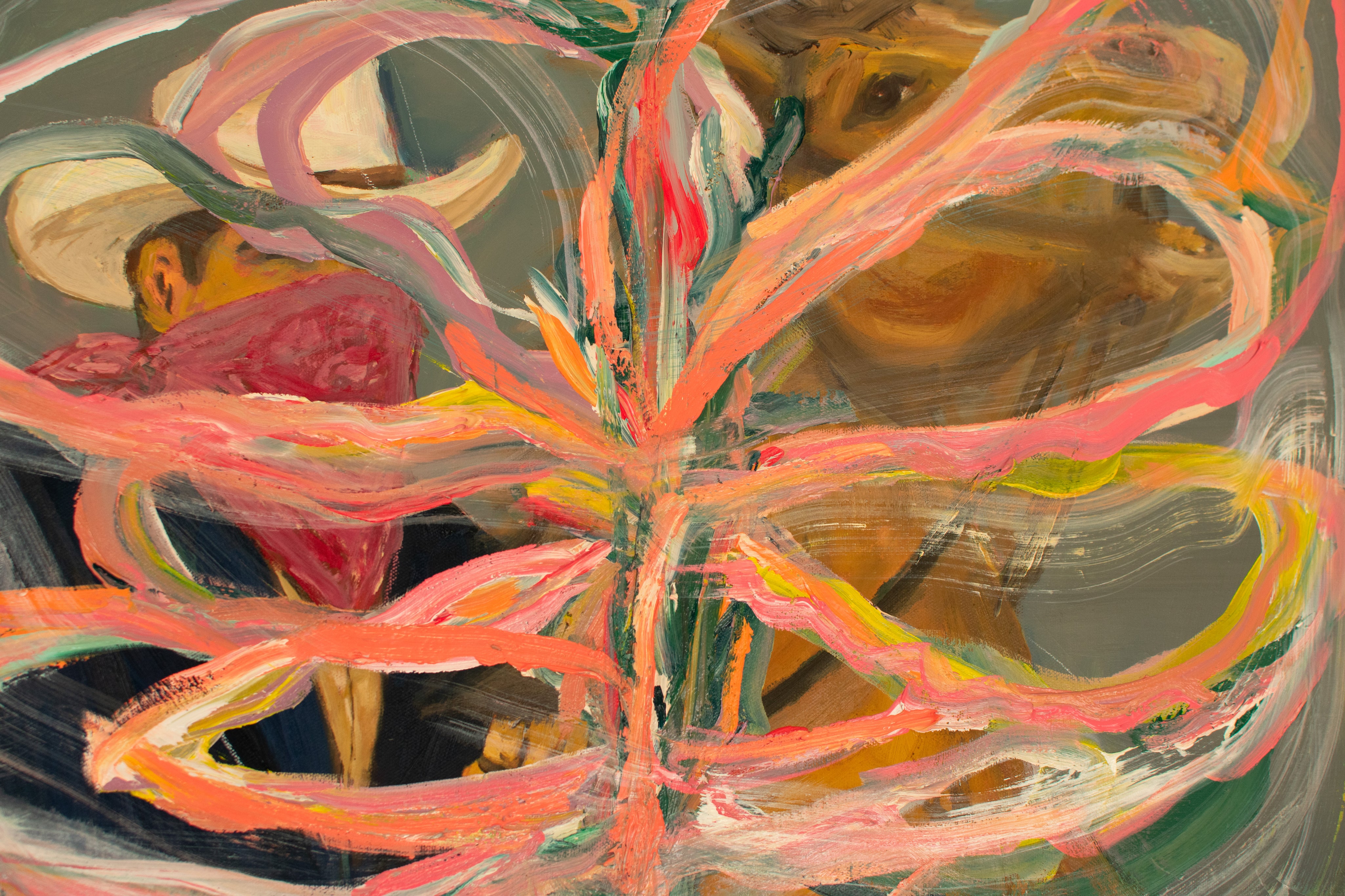 Bloom Shot — Original artwork by Papayon - Oil mixed media on canvas