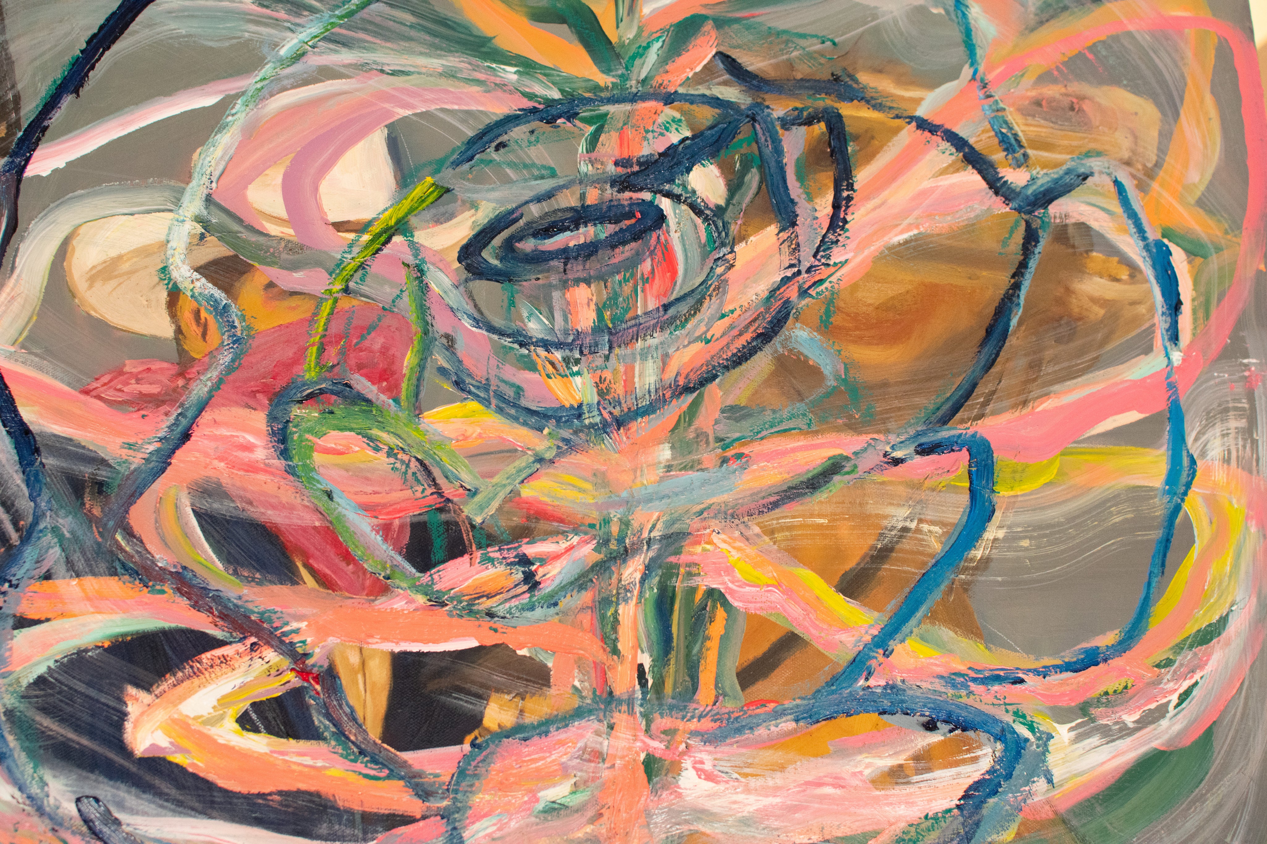 Bloom Shot — Original artwork by Papayon - Oil mixed media on canvas