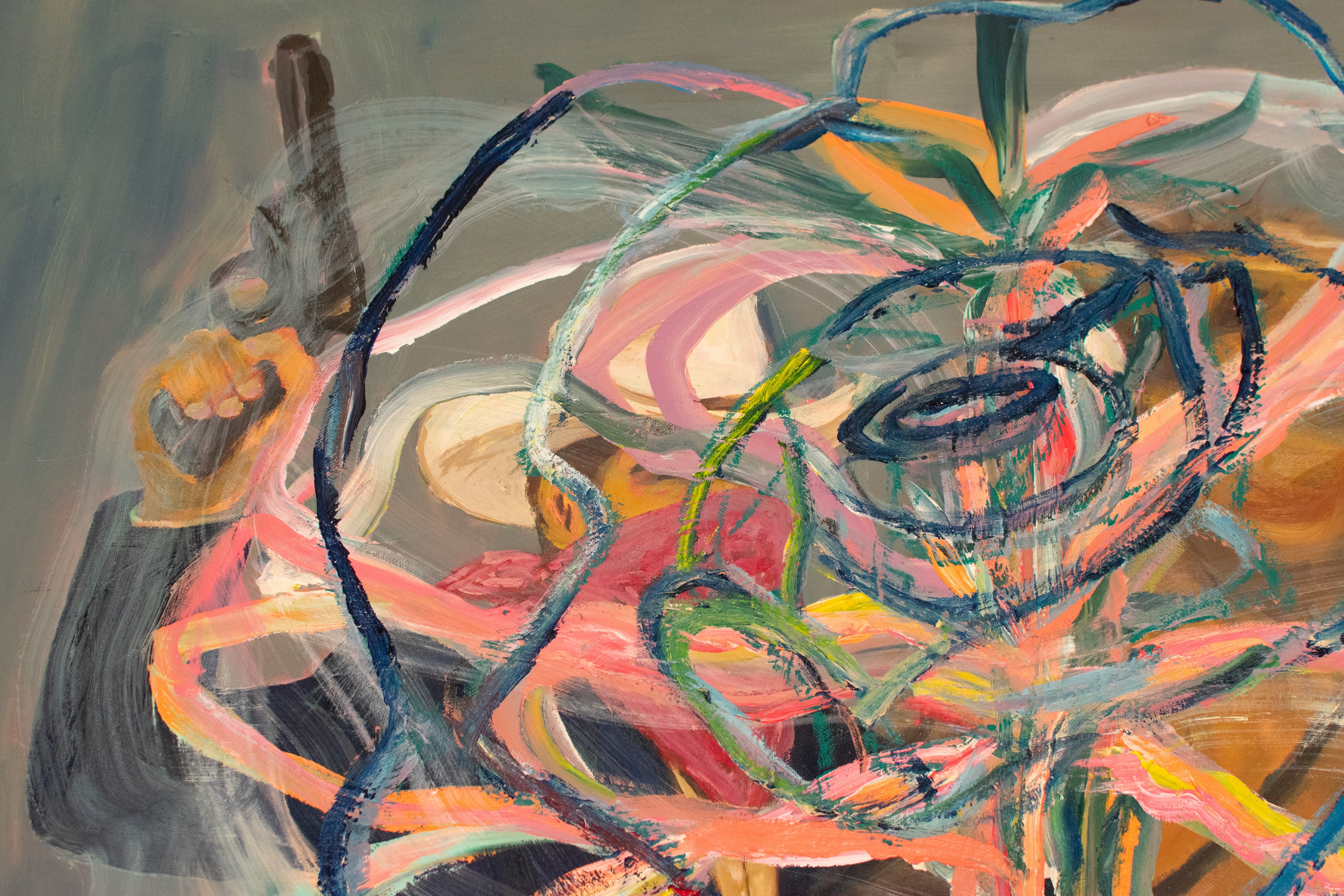 Bloom Shot — Original artwork by Papayon - Oil mixed media on canvas