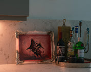 By the Horn — by Papayon | Oil on synthetic paper with integral cast resin frame 2026