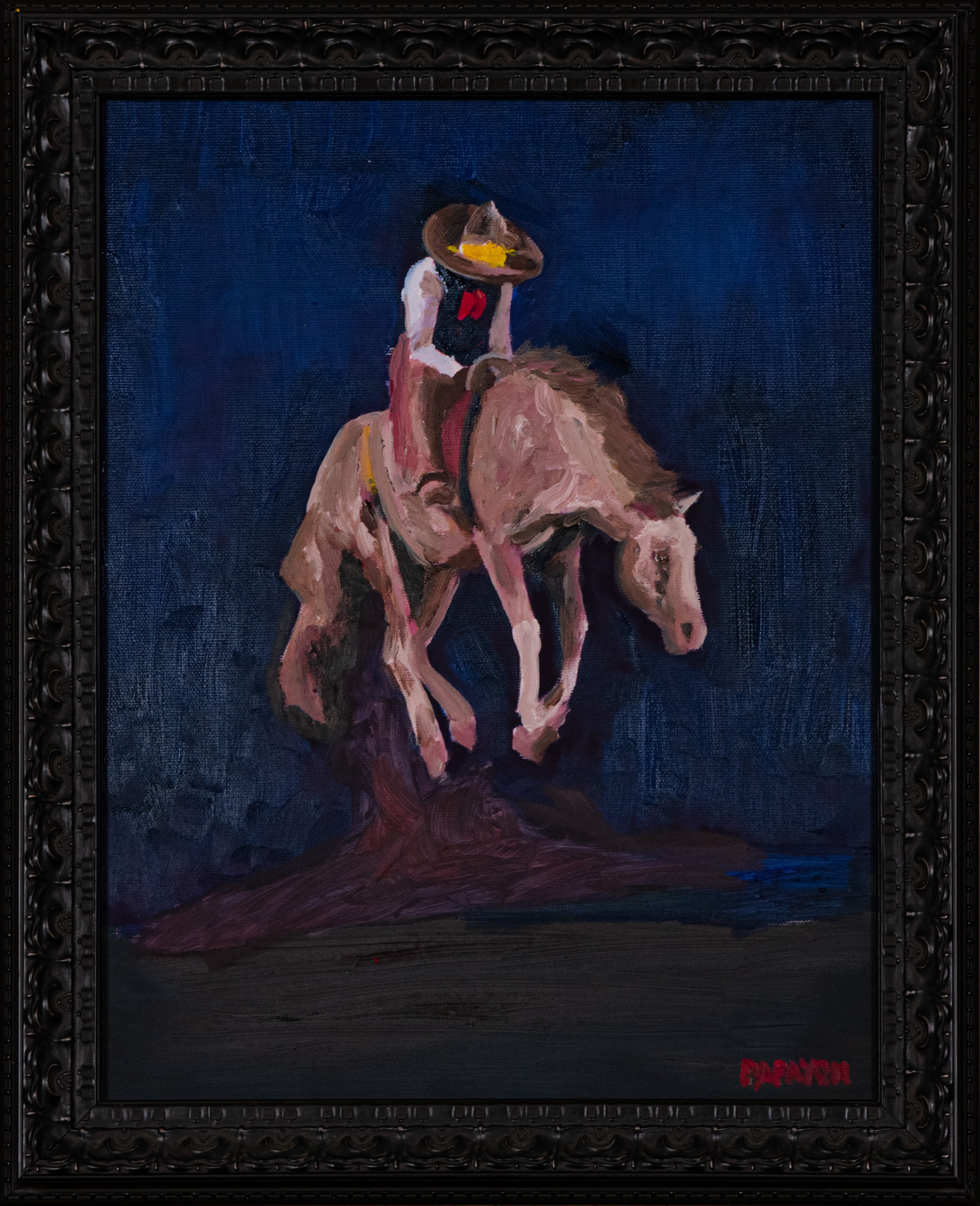 Charro — Original Artwork by Papayon | Oil on canvas board, 2026
