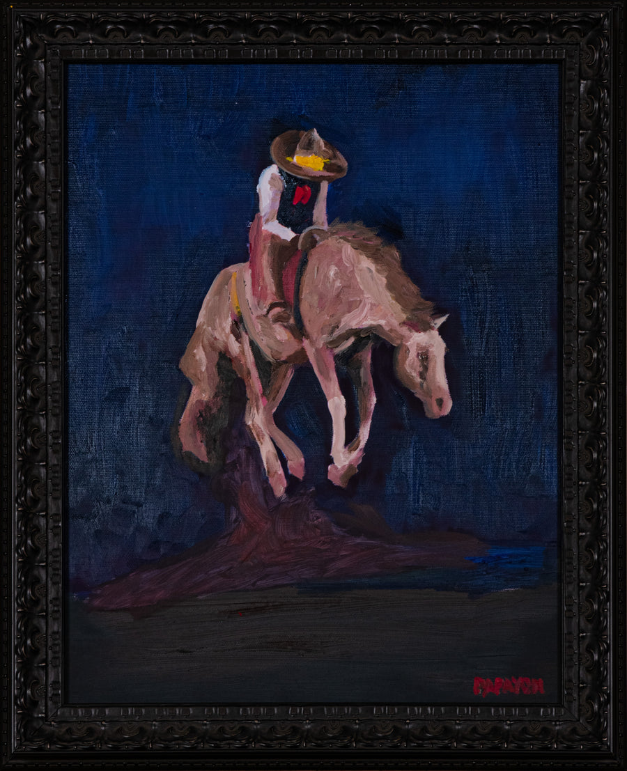 Charro — Original Artwork by Papayon | Oil on canvas board, 2026