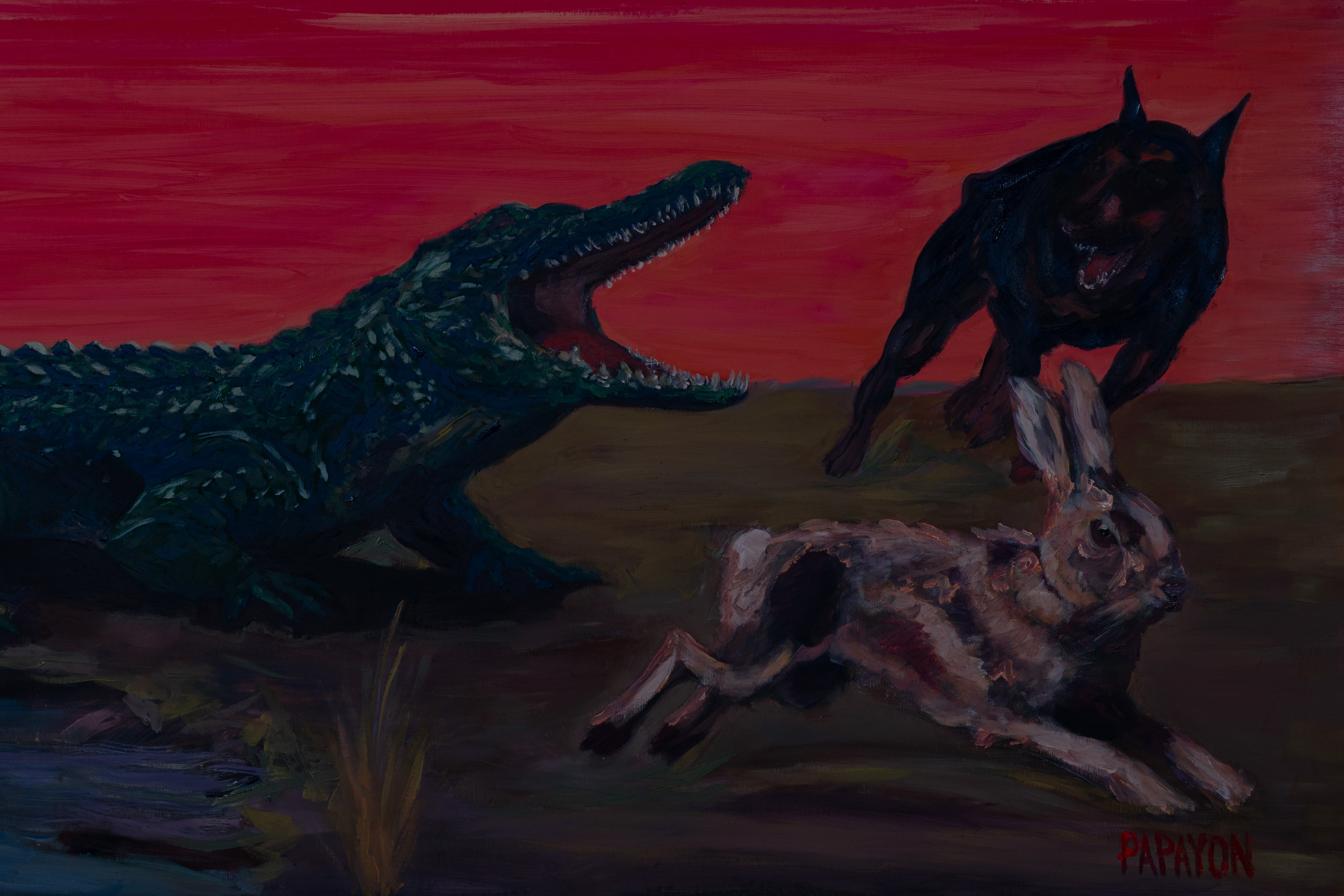 Confutatis — Original Artwork by Papayon | Oil on canvas 2026