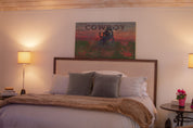 Cowboy Up— Papayon | Mixed Media ink and oil on canvas 2025