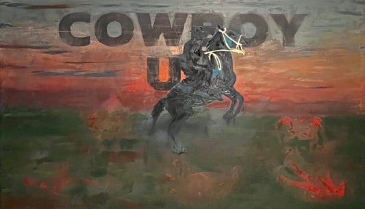 Cowboy art painting by Papayon