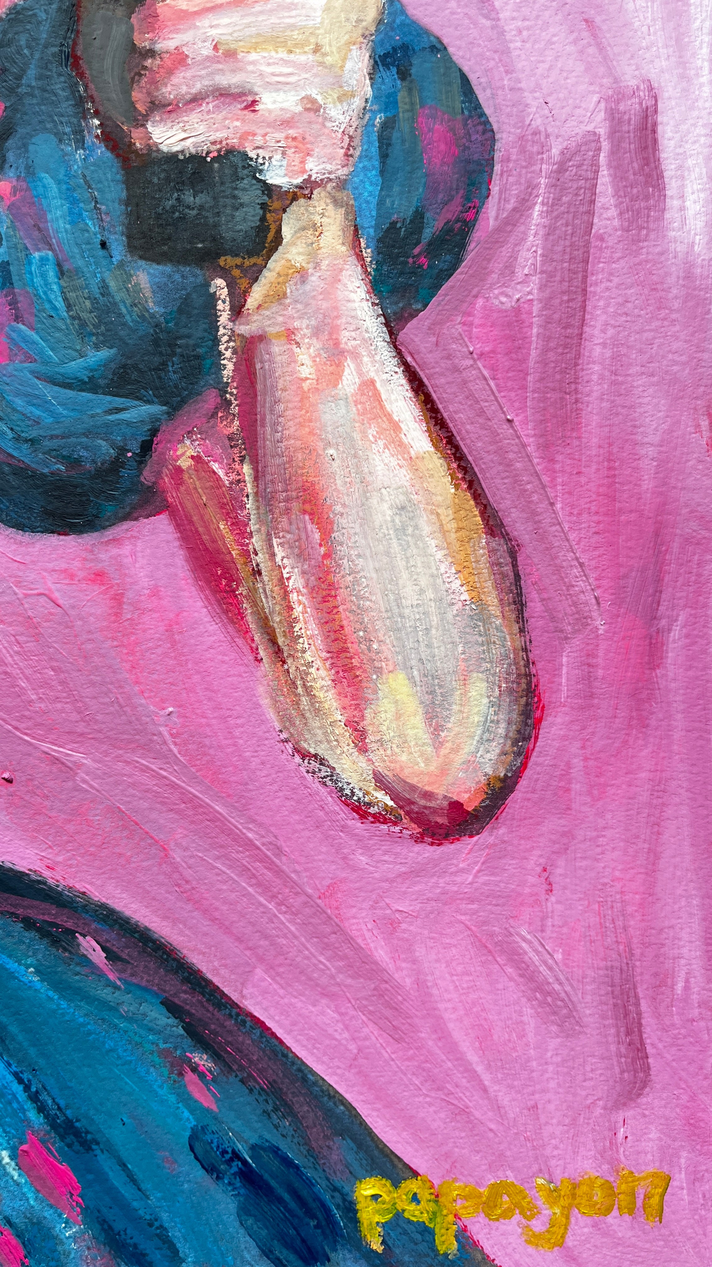 Let The Eat War — Original Artwork by Papayon - Oil Mixed media on Cotton Paper
