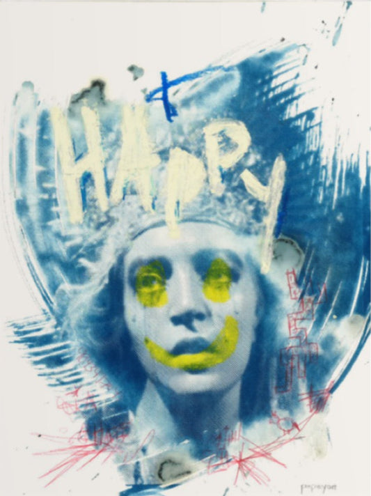 Mixed media on paper by Papayon