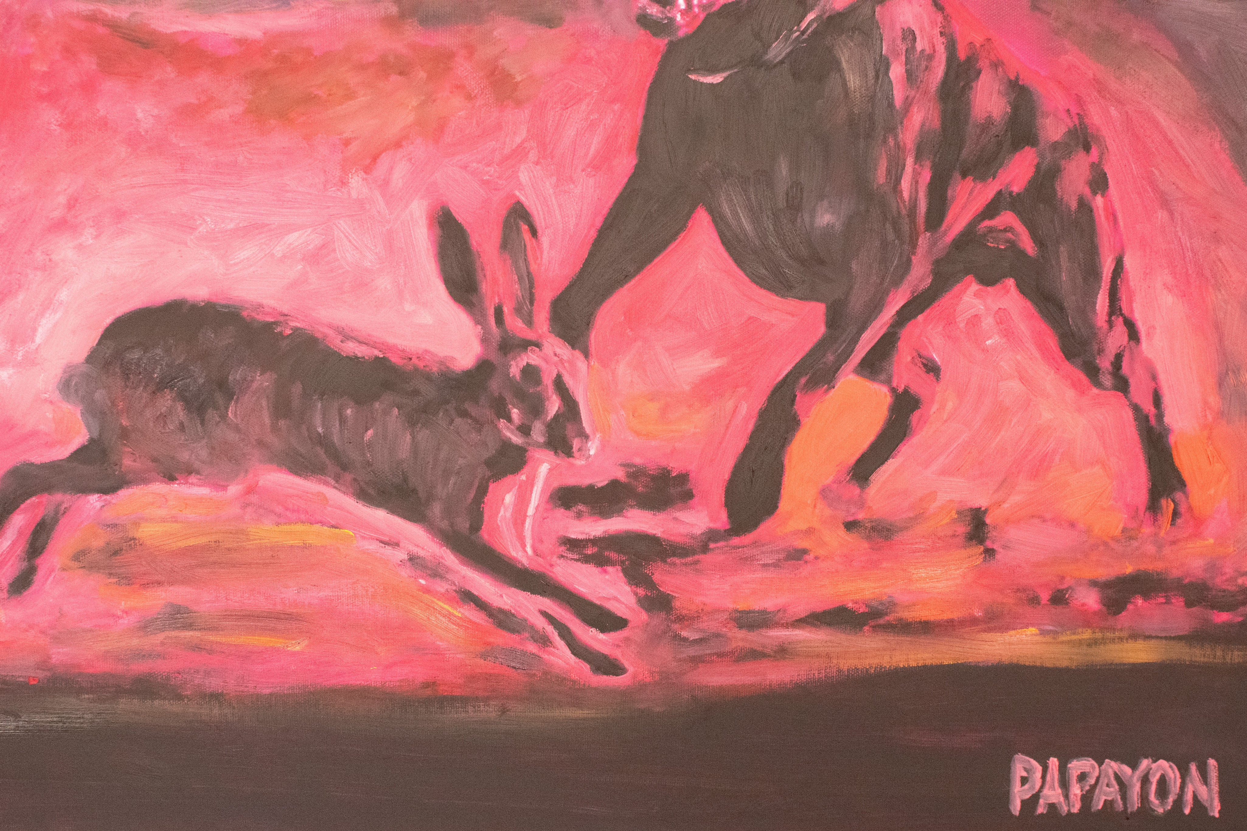 Dies Irae — Original Artwork by Papayon - Oil on canvas board framed