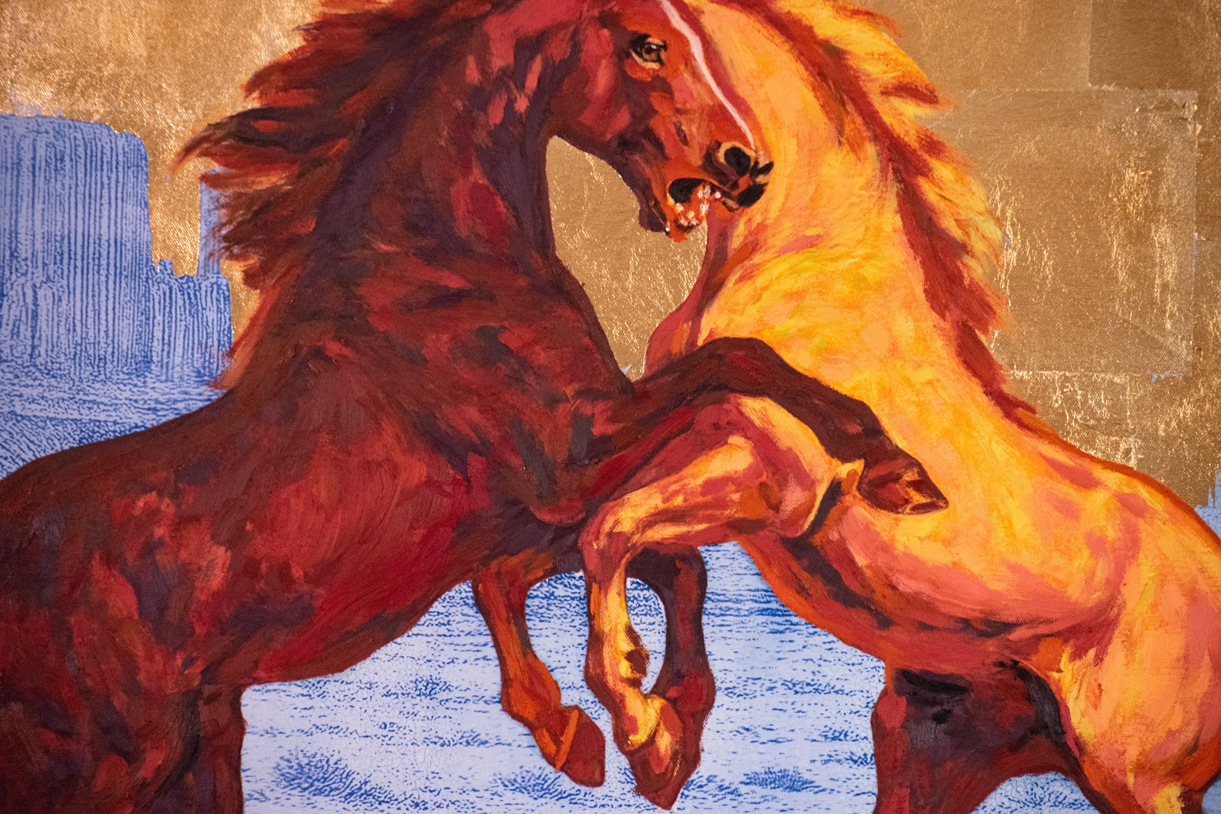 Dominion — Original artwork by Papayon - Mixed media on canvas by Papayon