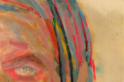Exposed — Original artwork by Papayon | Oil and encaustic on canvas 2025