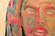 Exposed — Original artwork by Papayon | Oil and encaustic on canvas 2025