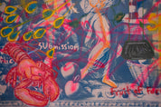 Forbidden — Original Artwork by Papayon - Mixed media cyanotype on canvas
