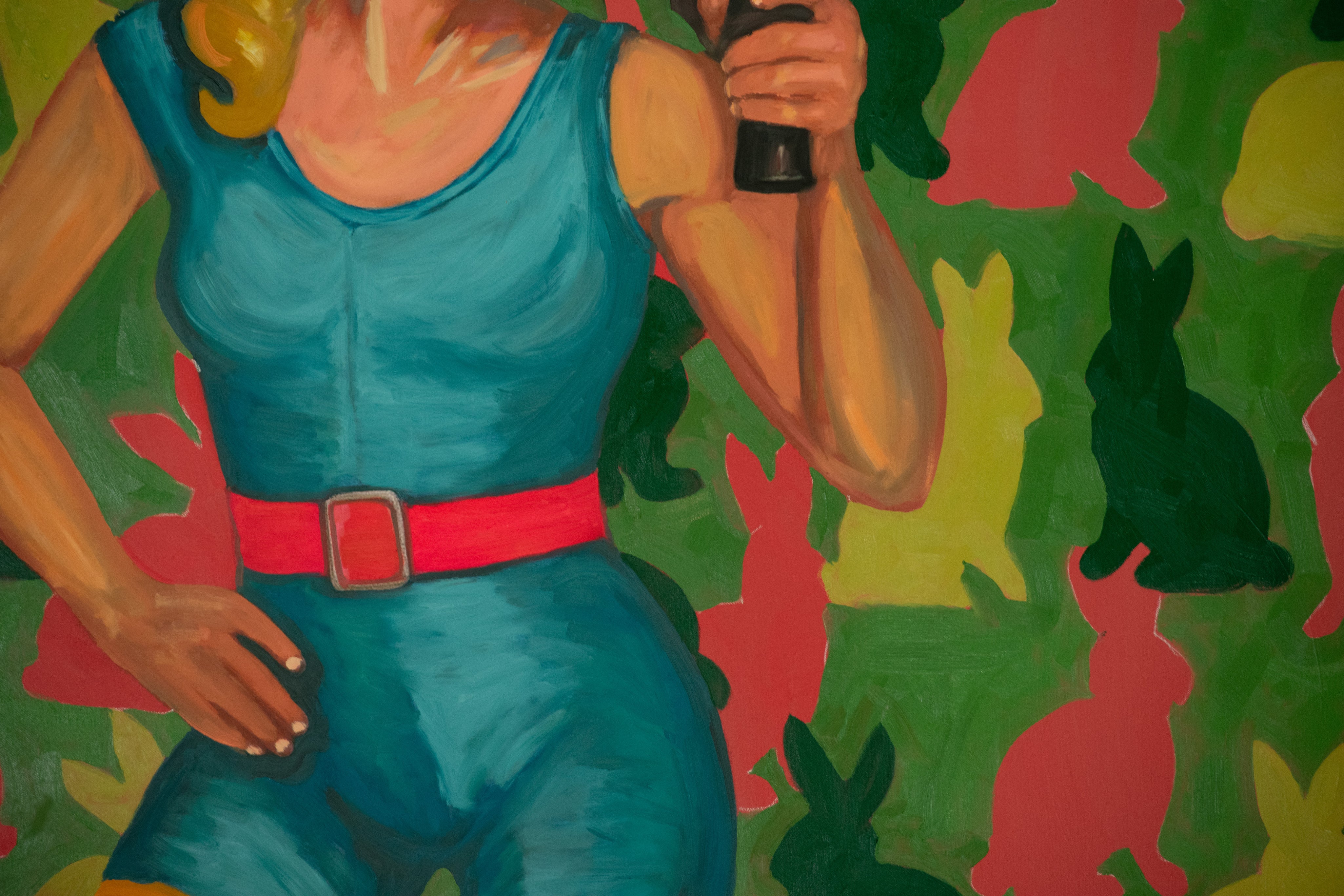 Glamour as Armor — Original artwork by Papayon - Mixed media oil on canvas