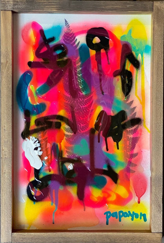 Mixed media artwork by papayon
