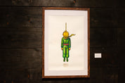The Hanging Man I (The Little Prince) — Original Artwork by Papayon - Mixed media on Cotton Paper