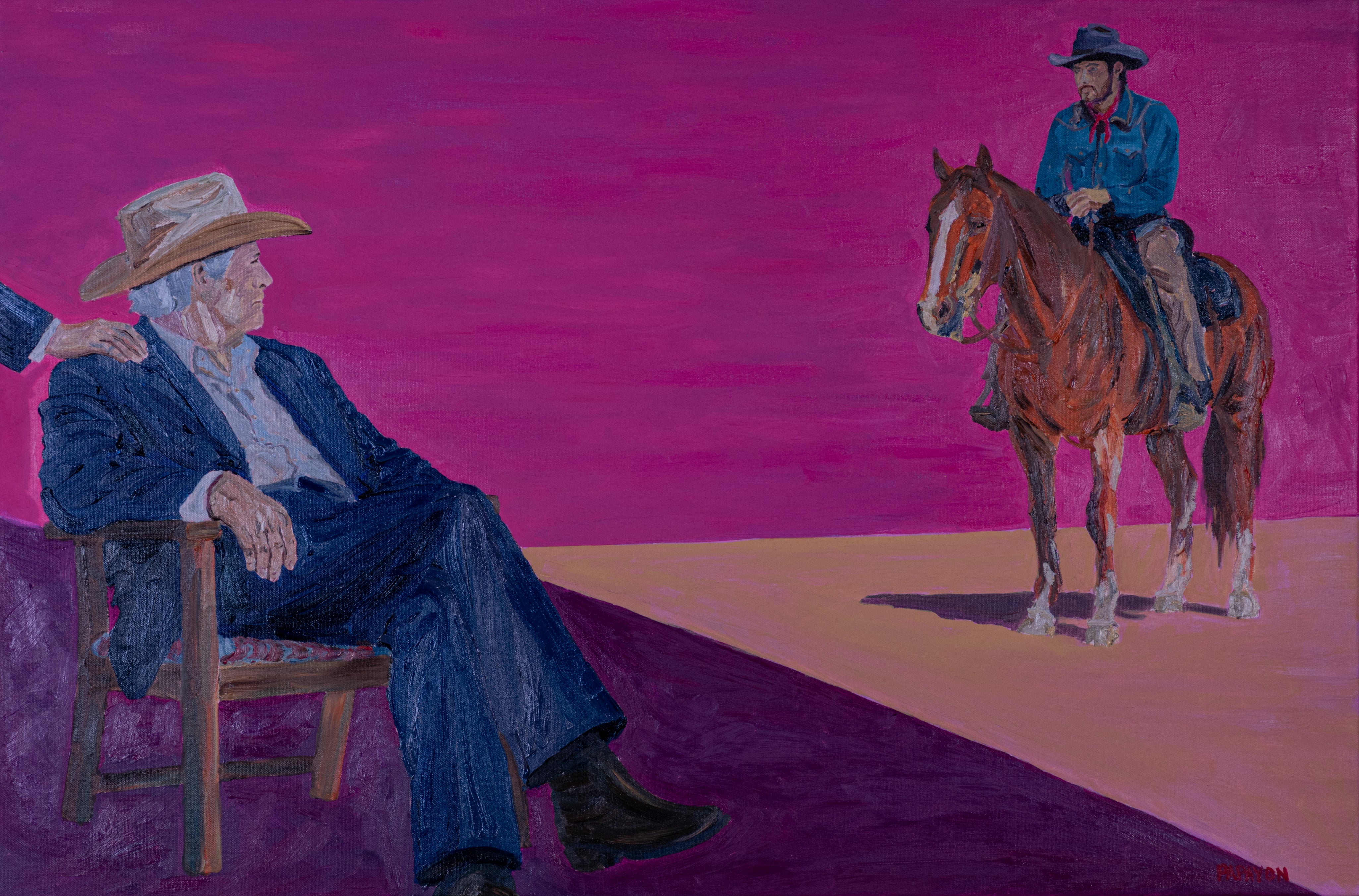 He Had Seen This Before — Original Artwork by Papayon | Oil on canvas 2026