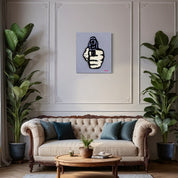Gentle Force — Textil art on linen by Papayon
