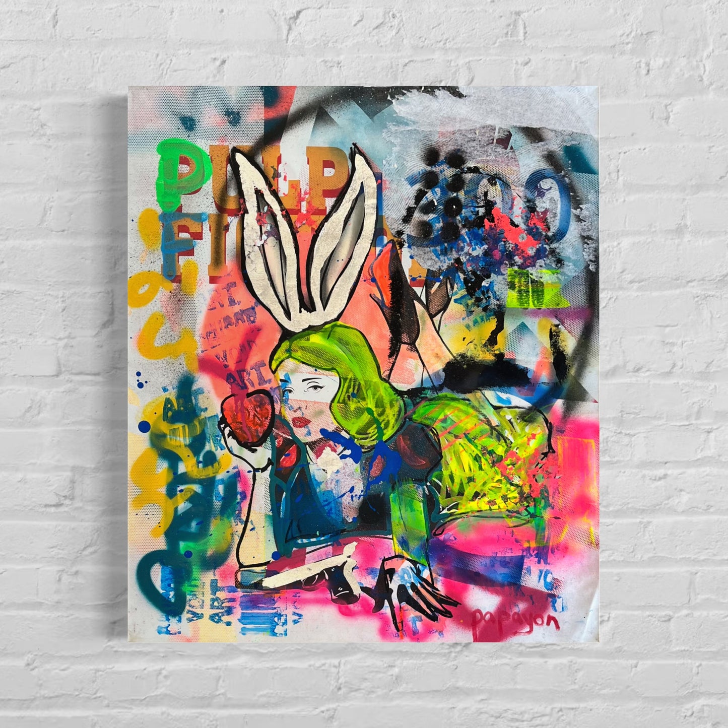Twisted Fairytale — Mixed media on canvas by Papayon