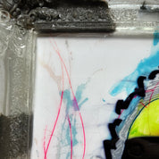Shades of Inner Complexity: A Self-Portrait in Dual Contrast — Mixed media framed by Papayon