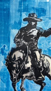 Ride or Die — Original Artwork by Papayon - Cyanotyype & China Mixed media on Cotton Paper