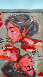 La Última Copa — Original Artwork by Papayon - Oil mixed media on Cotton Paper