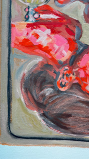 La Última Copa — Original Artwork by Papayon - Oil mixed media on Cotton Paper