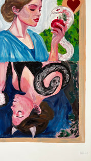 Original Sin, Double Down — Original Artwork by Papayon - Oil on Cotton Paper