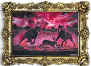 Dies Irae — Original Artwork by Papayon - Oil on canvas board framed