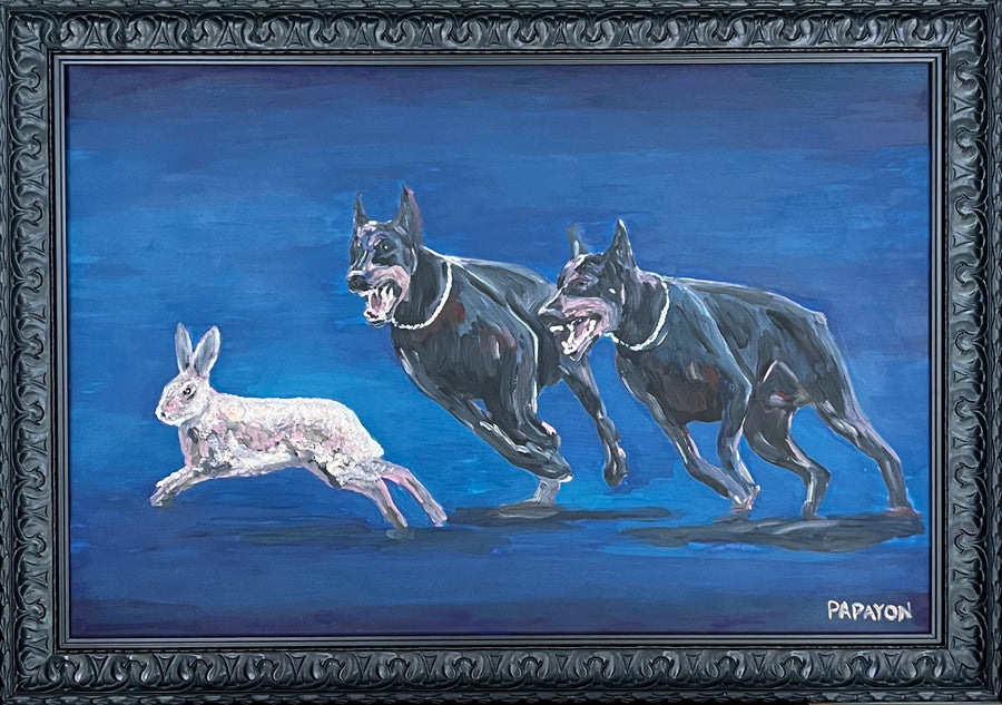 O Fortuna — Original Artwork by Papayon - Oil on canvas board framed