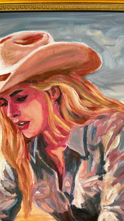 Quiet Agreement — Original Artwork by Papayon - Oil on canvas board framed