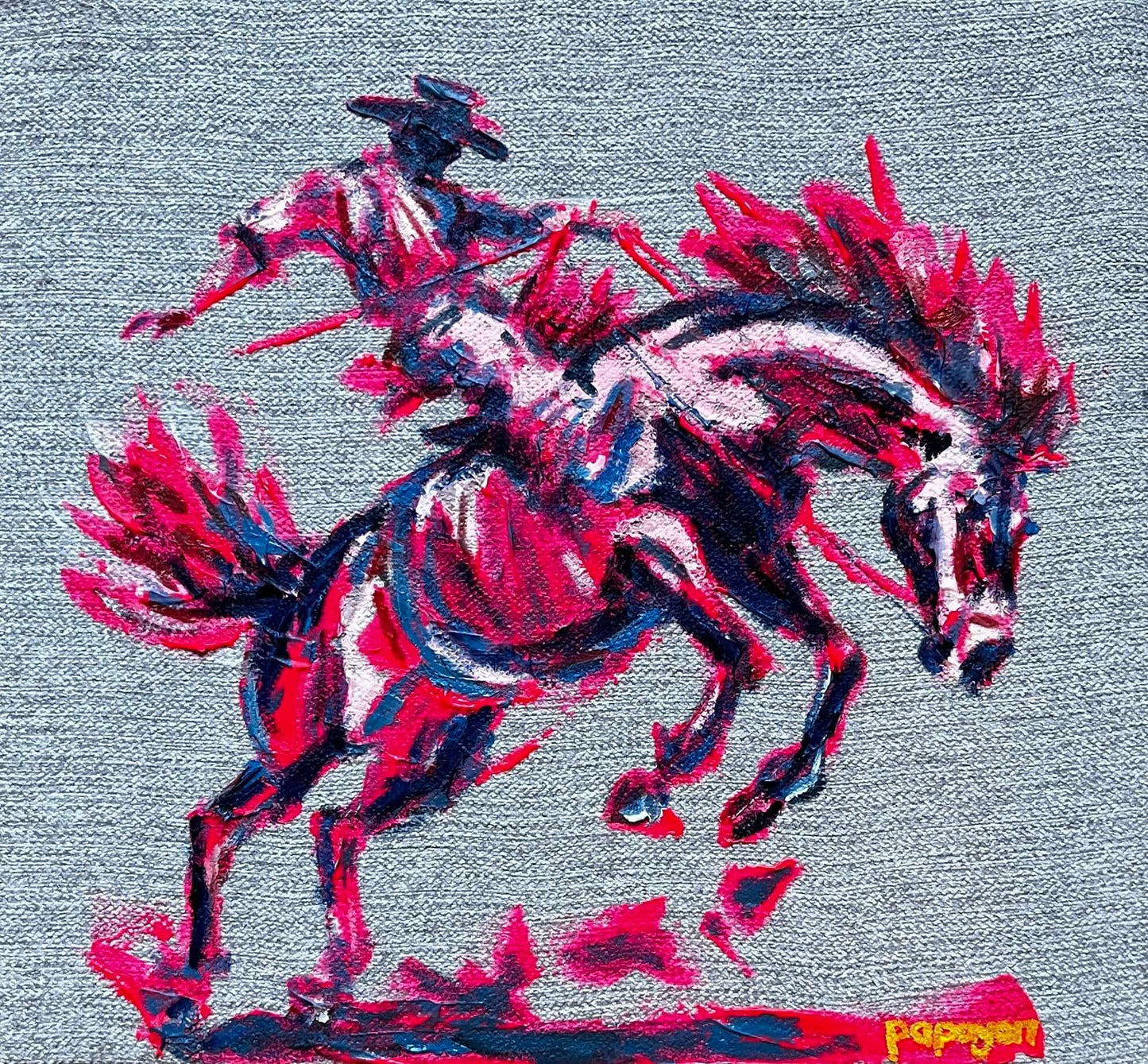 Ignited Ride — Oil on linen by Papayon