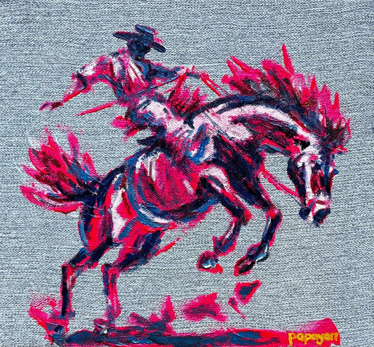 Ignited Ride — Oil on linen by Papayon