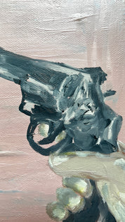 Point Blank — Original artwork by Papayon – Oil on canvas