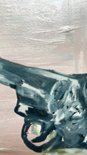 Point Blank — Original artwork by Papayon – Oil on canvas